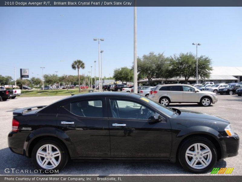 Brilliant Black Crystal Pearl / Dark Slate Gray 2010 Dodge Avenger R/T