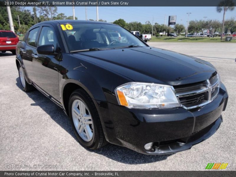Brilliant Black Crystal Pearl / Dark Slate Gray 2010 Dodge Avenger R/T