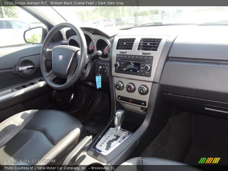 Brilliant Black Crystal Pearl / Dark Slate Gray 2010 Dodge Avenger R/T