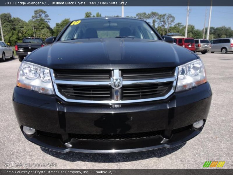 Brilliant Black Crystal Pearl / Dark Slate Gray 2010 Dodge Avenger R/T