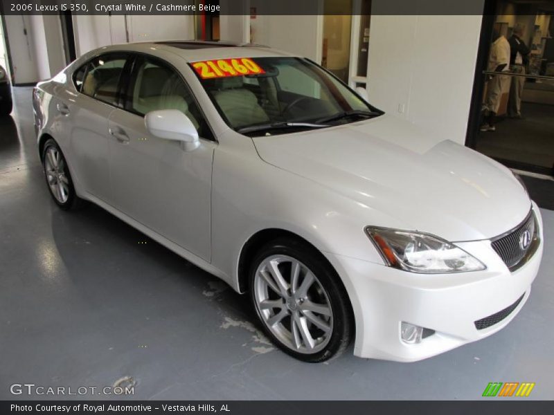 Crystal White / Cashmere Beige 2006 Lexus IS 350