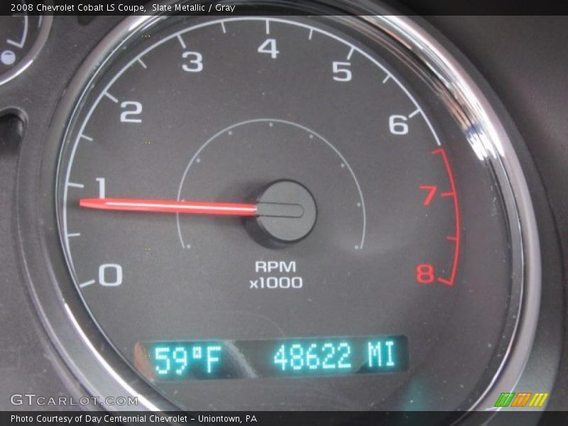 Slate Metallic / Gray 2008 Chevrolet Cobalt LS Coupe