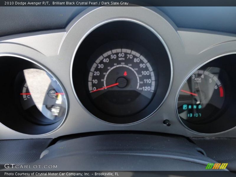 Brilliant Black Crystal Pearl / Dark Slate Gray 2010 Dodge Avenger R/T