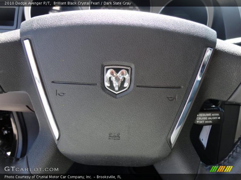 Brilliant Black Crystal Pearl / Dark Slate Gray 2010 Dodge Avenger R/T