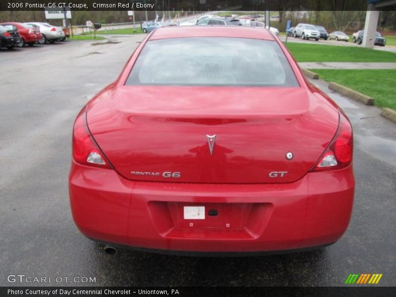 Crimson Red / Ebony 2006 Pontiac G6 GT Coupe