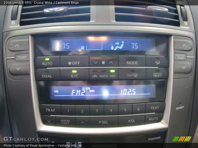 Crystal White / Cashmere Beige 2006 Lexus IS 350