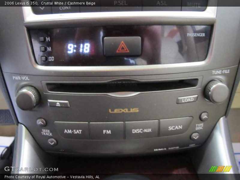 Crystal White / Cashmere Beige 2006 Lexus IS 350