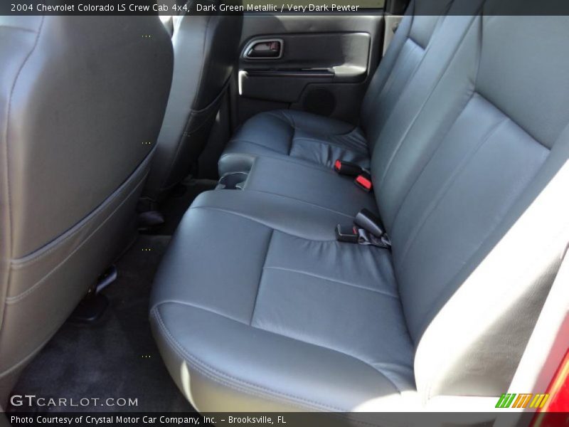 Dark Green Metallic / Very Dark Pewter 2004 Chevrolet Colorado LS Crew Cab 4x4