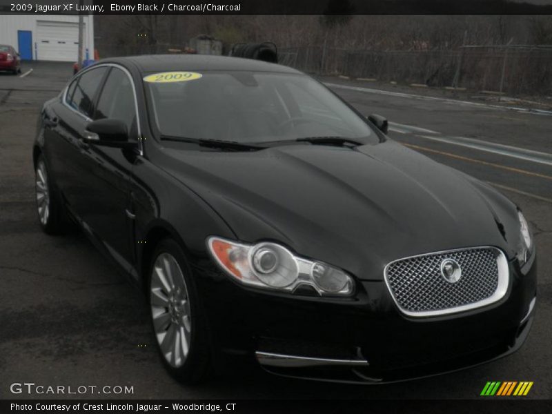 Ebony Black / Charcoal/Charcoal 2009 Jaguar XF Luxury