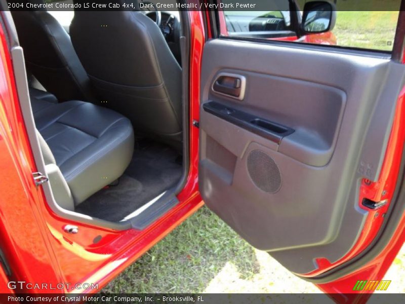 Dark Green Metallic / Very Dark Pewter 2004 Chevrolet Colorado LS Crew Cab 4x4