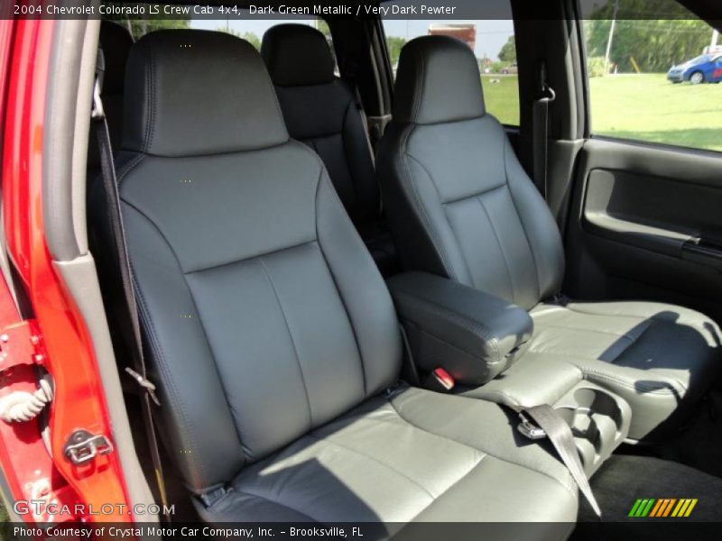 Dark Green Metallic / Very Dark Pewter 2004 Chevrolet Colorado LS Crew Cab 4x4