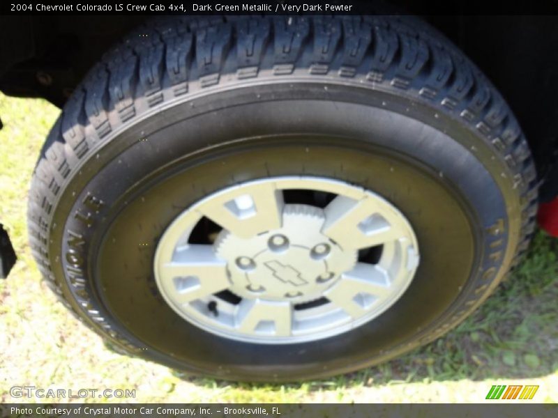 Dark Green Metallic / Very Dark Pewter 2004 Chevrolet Colorado LS Crew Cab 4x4