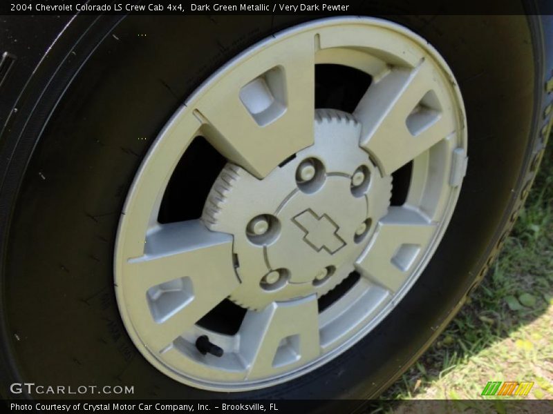 Dark Green Metallic / Very Dark Pewter 2004 Chevrolet Colorado LS Crew Cab 4x4