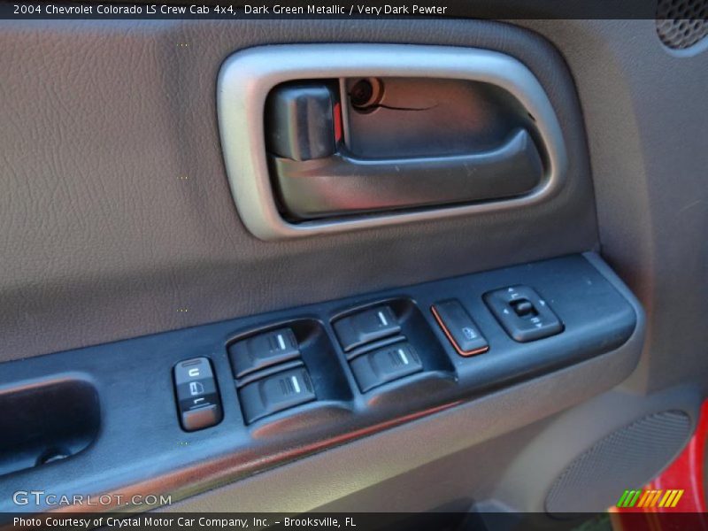 Dark Green Metallic / Very Dark Pewter 2004 Chevrolet Colorado LS Crew Cab 4x4
