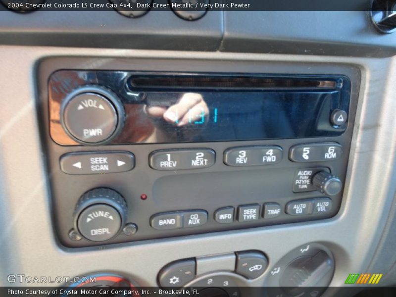 Dark Green Metallic / Very Dark Pewter 2004 Chevrolet Colorado LS Crew Cab 4x4