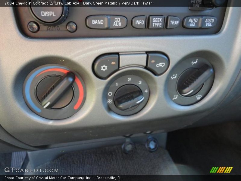 Dark Green Metallic / Very Dark Pewter 2004 Chevrolet Colorado LS Crew Cab 4x4