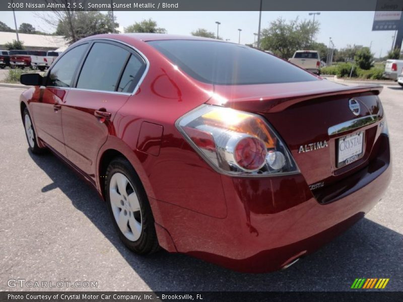 Sonoma Sunset Metallic / Blond 2008 Nissan Altima 2.5 S