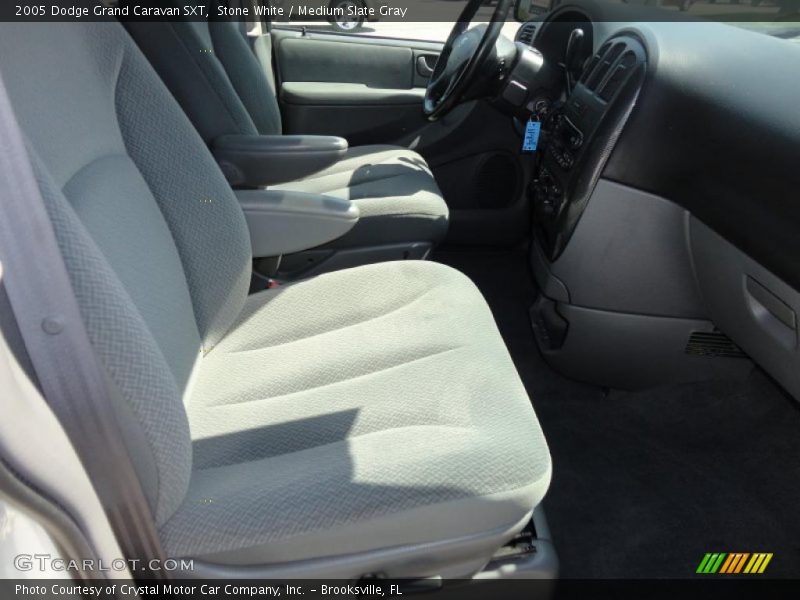 Stone White / Medium Slate Gray 2005 Dodge Grand Caravan SXT