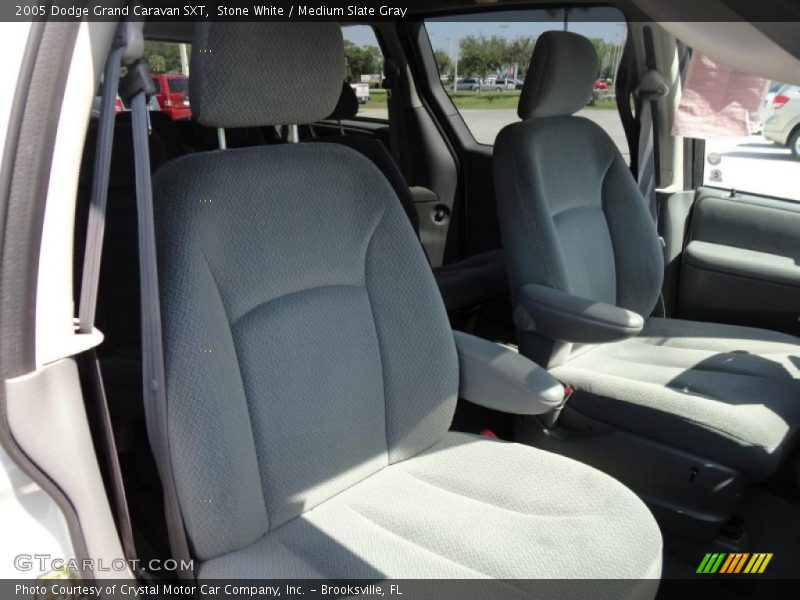 Stone White / Medium Slate Gray 2005 Dodge Grand Caravan SXT