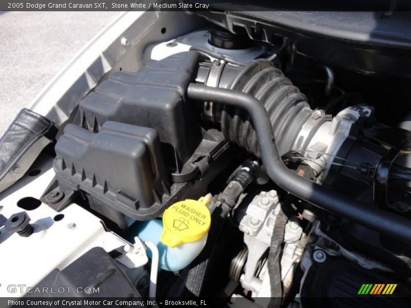 Stone White / Medium Slate Gray 2005 Dodge Grand Caravan SXT