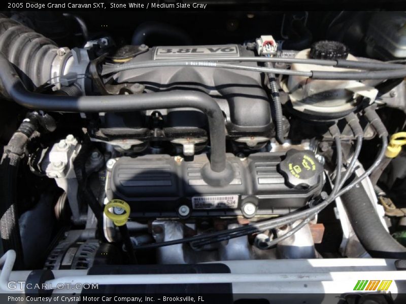 Stone White / Medium Slate Gray 2005 Dodge Grand Caravan SXT