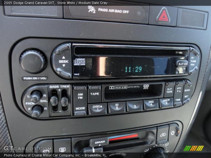 Stone White / Medium Slate Gray 2005 Dodge Grand Caravan SXT
