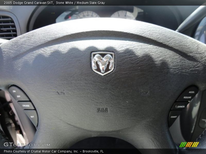 Stone White / Medium Slate Gray 2005 Dodge Grand Caravan SXT