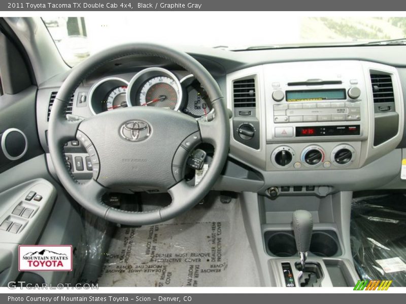 Black / Graphite Gray 2011 Toyota Tacoma TX Double Cab 4x4