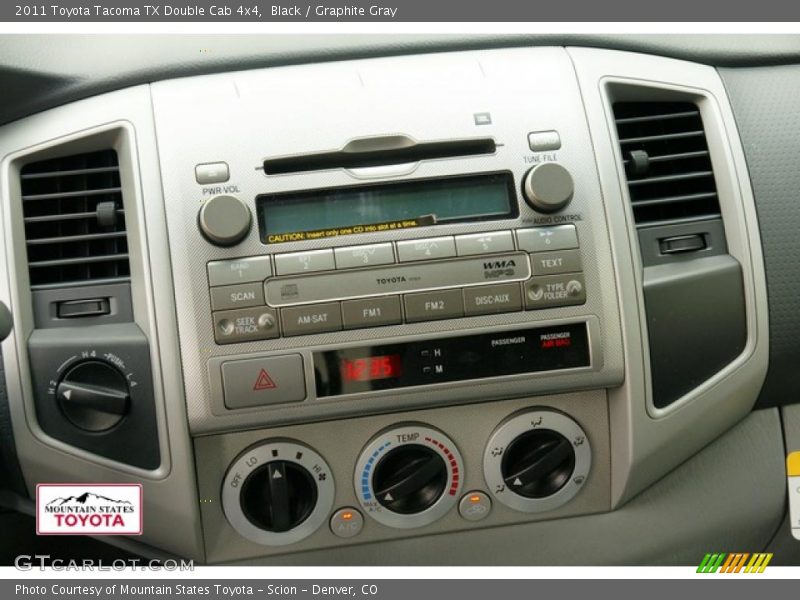 Black / Graphite Gray 2011 Toyota Tacoma TX Double Cab 4x4