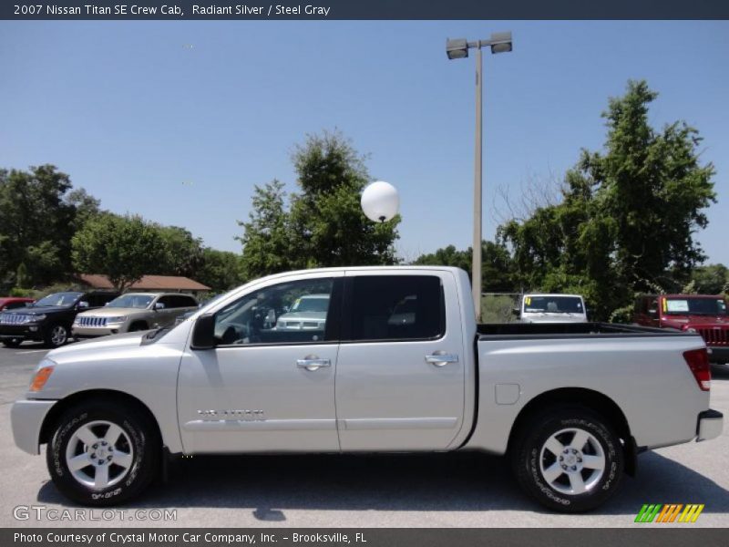 Radiant Silver / Steel Gray 2007 Nissan Titan SE Crew Cab