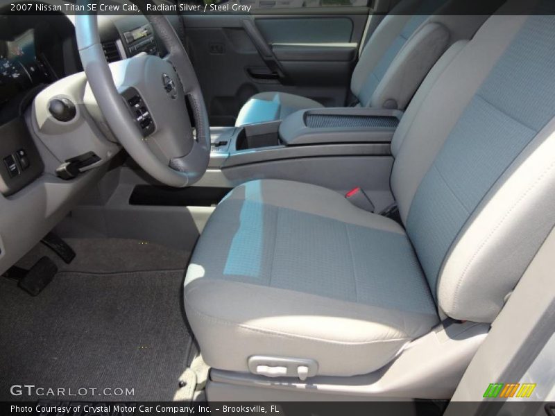 Radiant Silver / Steel Gray 2007 Nissan Titan SE Crew Cab