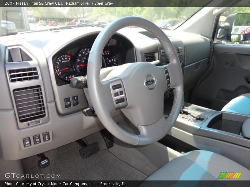 Radiant Silver / Steel Gray 2007 Nissan Titan SE Crew Cab