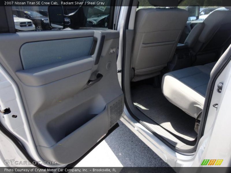 Radiant Silver / Steel Gray 2007 Nissan Titan SE Crew Cab