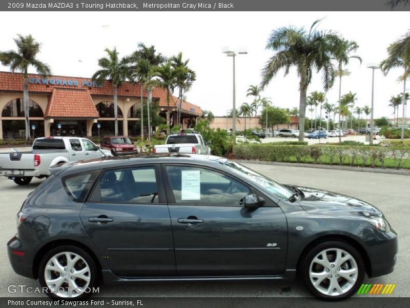 Metropolitan Gray Mica / Black 2009 Mazda MAZDA3 s Touring Hatchback