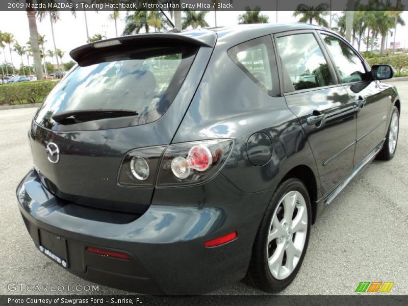 Metropolitan Gray Mica / Black 2009 Mazda MAZDA3 s Touring Hatchback