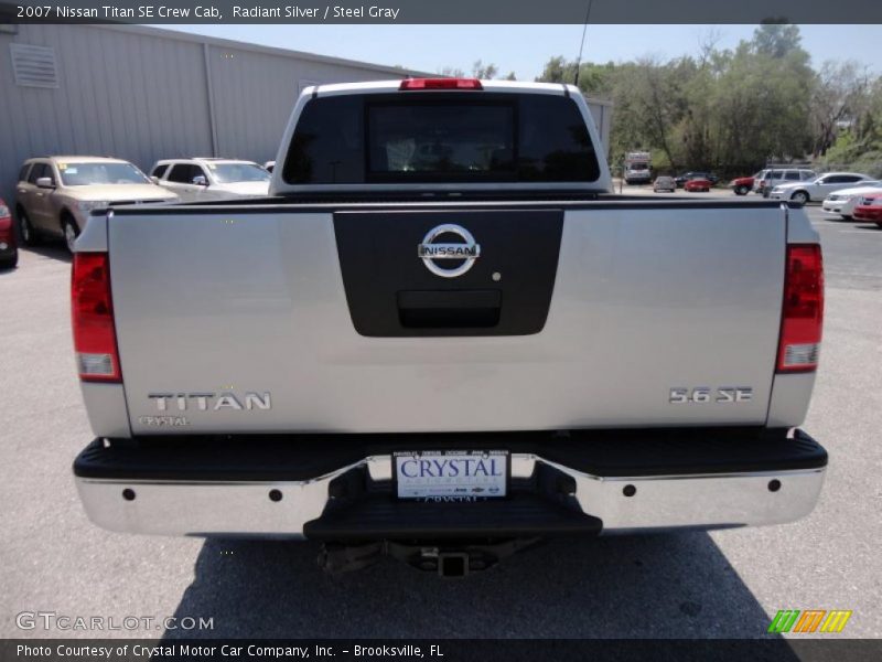 Radiant Silver / Steel Gray 2007 Nissan Titan SE Crew Cab