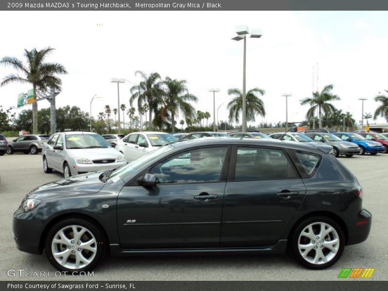 Metropolitan Gray Mica / Black 2009 Mazda MAZDA3 s Touring Hatchback