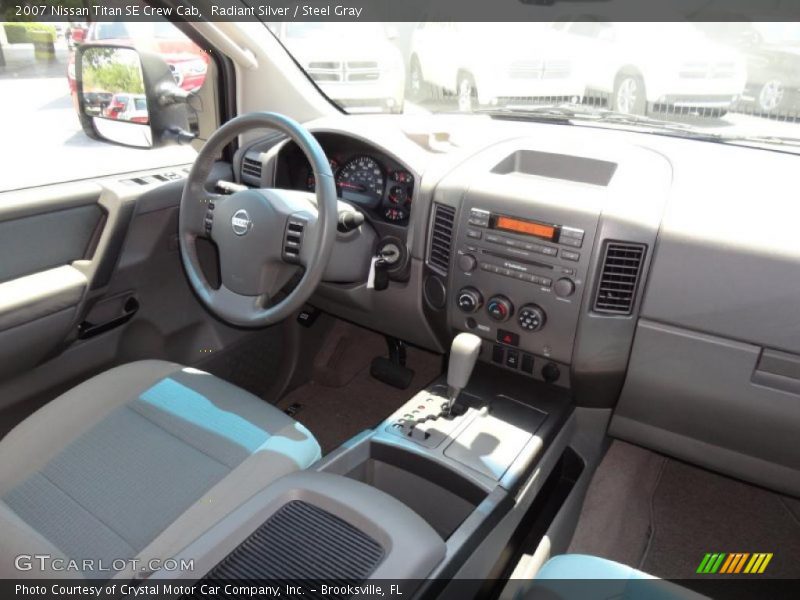 Radiant Silver / Steel Gray 2007 Nissan Titan SE Crew Cab