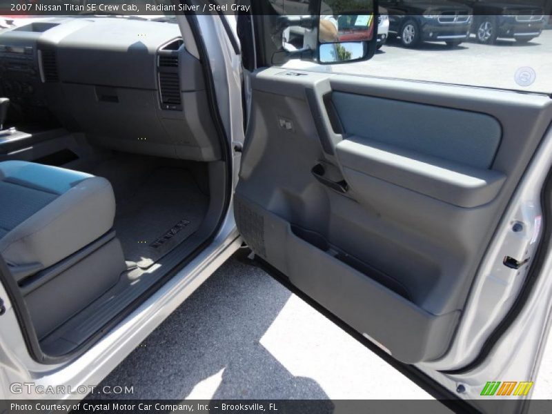 Radiant Silver / Steel Gray 2007 Nissan Titan SE Crew Cab