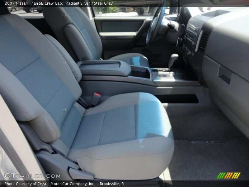 Radiant Silver / Steel Gray 2007 Nissan Titan SE Crew Cab