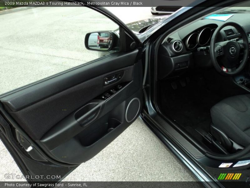 Metropolitan Gray Mica / Black 2009 Mazda MAZDA3 s Touring Hatchback