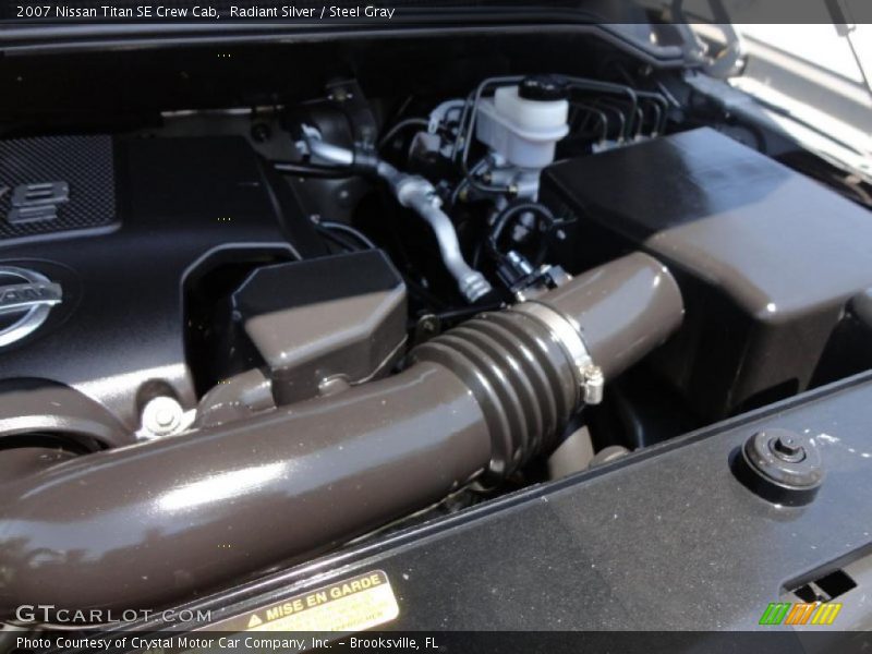 Radiant Silver / Steel Gray 2007 Nissan Titan SE Crew Cab