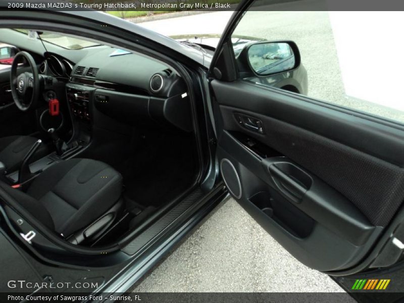 Metropolitan Gray Mica / Black 2009 Mazda MAZDA3 s Touring Hatchback