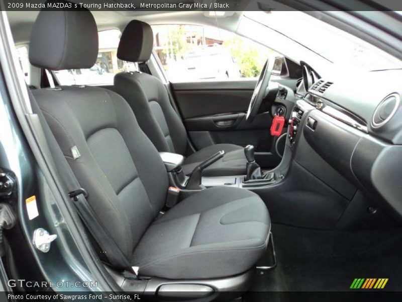 Metropolitan Gray Mica / Black 2009 Mazda MAZDA3 s Touring Hatchback