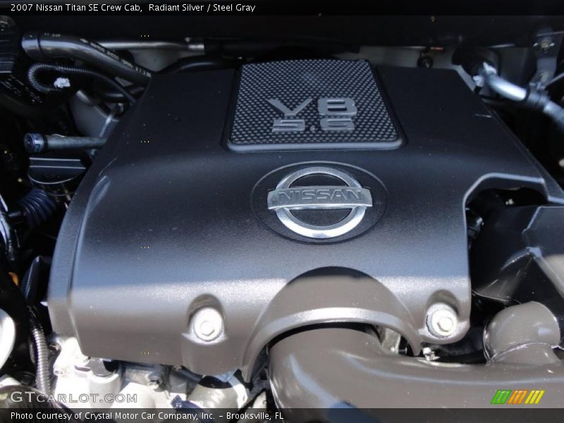 Radiant Silver / Steel Gray 2007 Nissan Titan SE Crew Cab