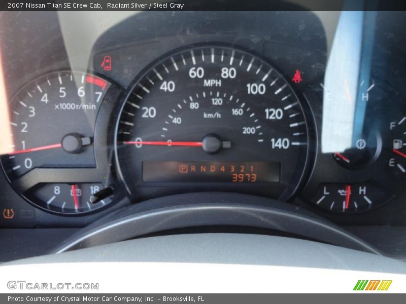 Radiant Silver / Steel Gray 2007 Nissan Titan SE Crew Cab