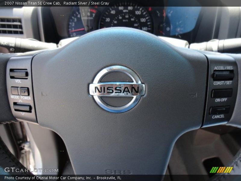 Radiant Silver / Steel Gray 2007 Nissan Titan SE Crew Cab