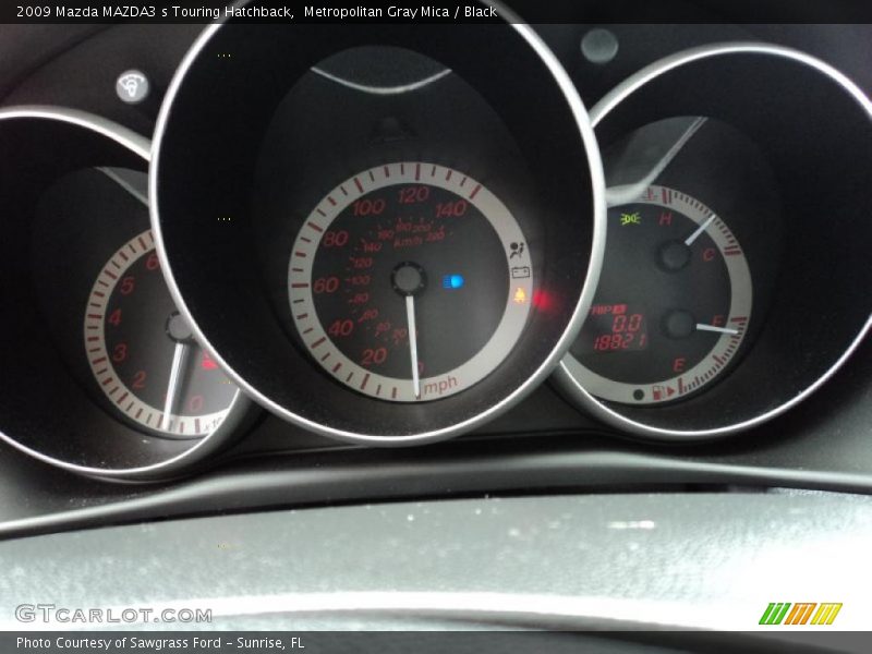 Metropolitan Gray Mica / Black 2009 Mazda MAZDA3 s Touring Hatchback