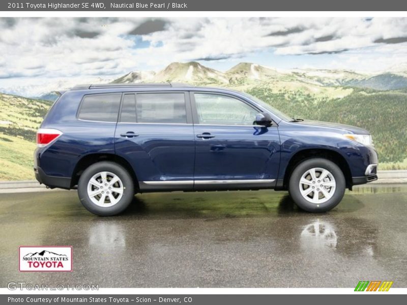 Nautical Blue Pearl / Black 2011 Toyota Highlander SE 4WD