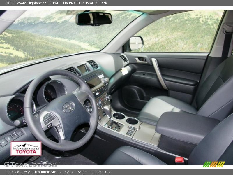 Nautical Blue Pearl / Black 2011 Toyota Highlander SE 4WD